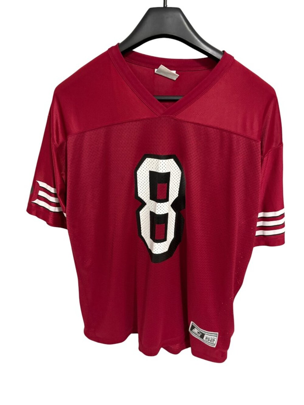 Starter NFL San Francisco 49ers Red Home Jersey Size 52/XL Iron On Numbers